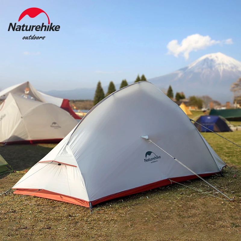 Naturehike Outdoor Upgrade Cloud Up 2 3 Person Tent 20D Nylon Silicone Double Layer Aluminum Pole Ultralight Camping Hiking Tent - 图片 3